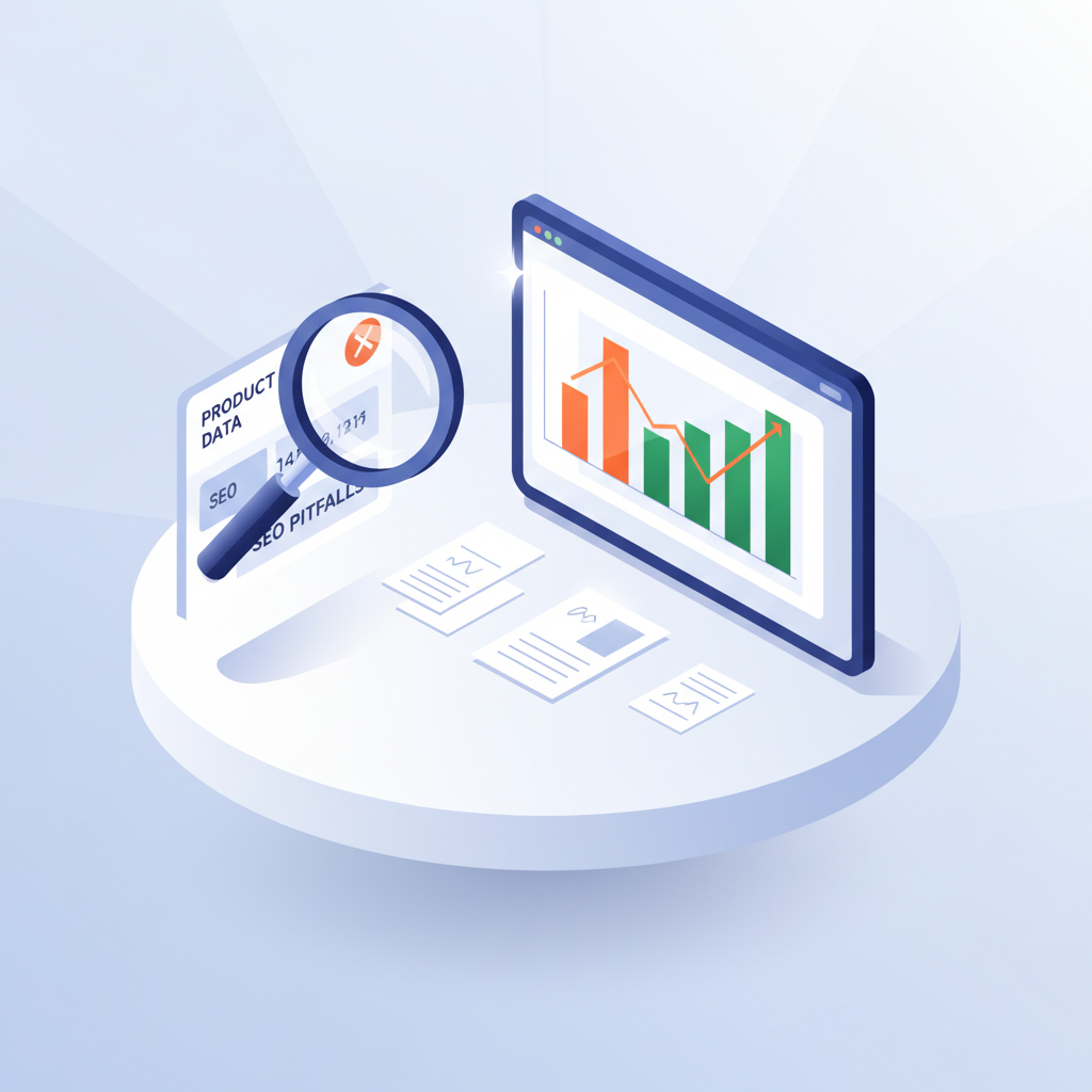 Modern digital dashboard with charts, papers, magnifying glass on a clean workspace.